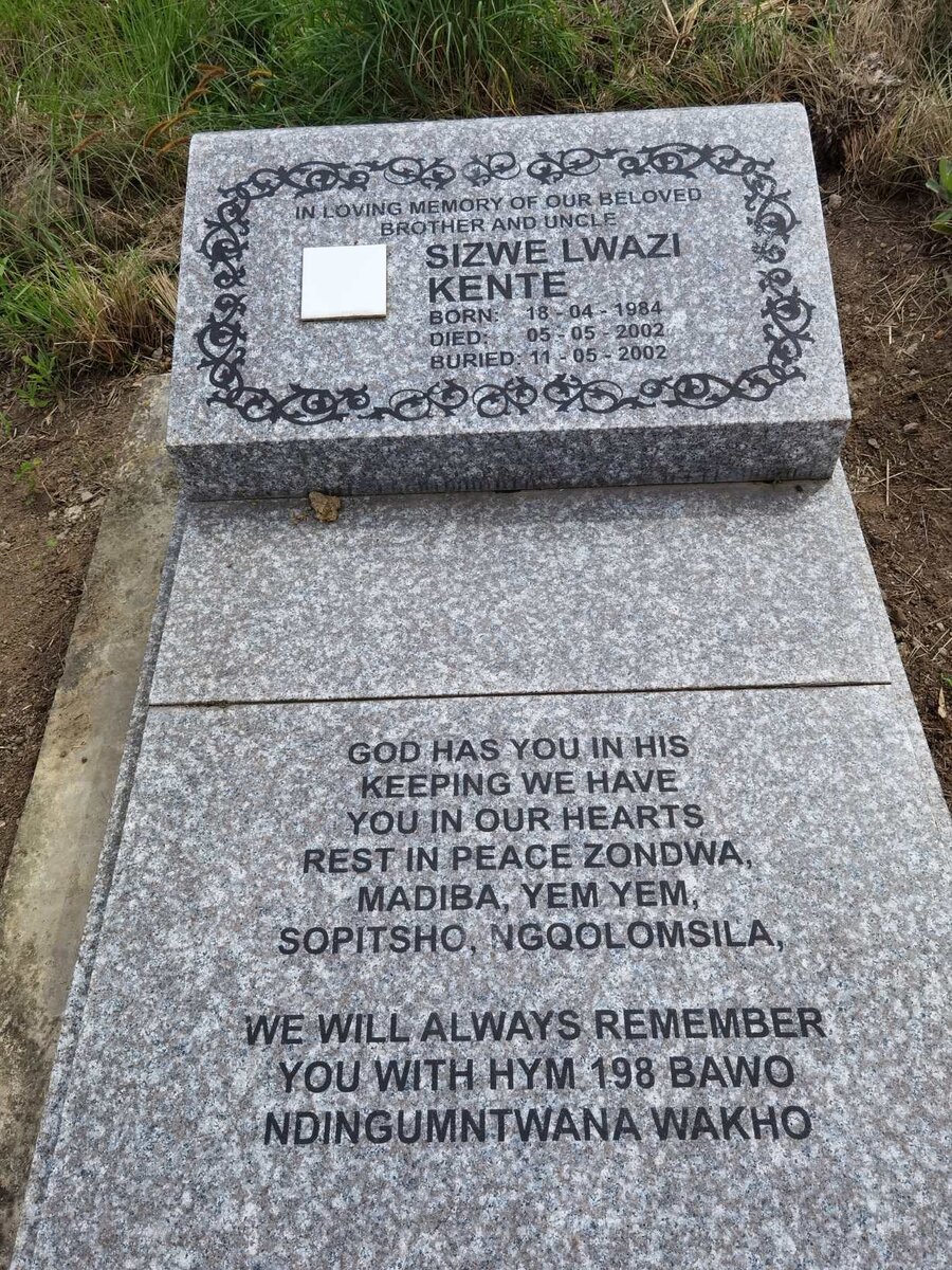 KENTE Sizwe Lwazi 1984-2002