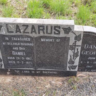 LAZARUS Daniel 1917-1971 :: LAZARUS Danny George 1946-1992