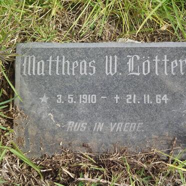 LOTTER Mattheas W. 1910-1964