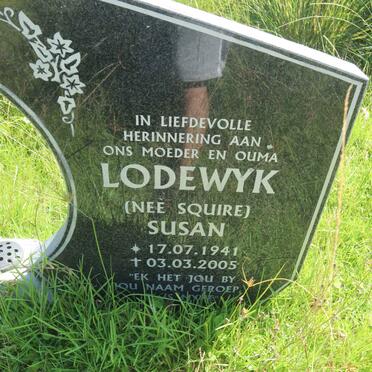 LODEWYK Susan nee SQUIRE 1941-2005