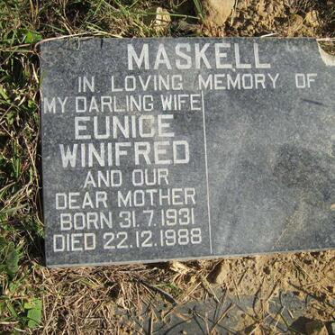 MASKELL Eunice Winifred 1931-1988