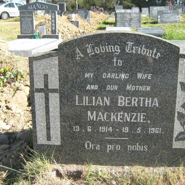 MACKENZIE Lilian Bertha 1914-1961