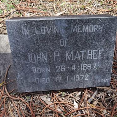 MATHEE John P. 1897-1972
