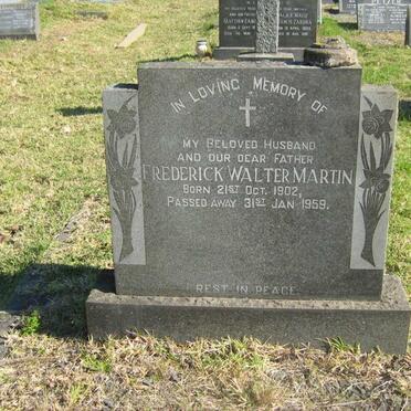 MARTIN Frederick Walter 1902-1959