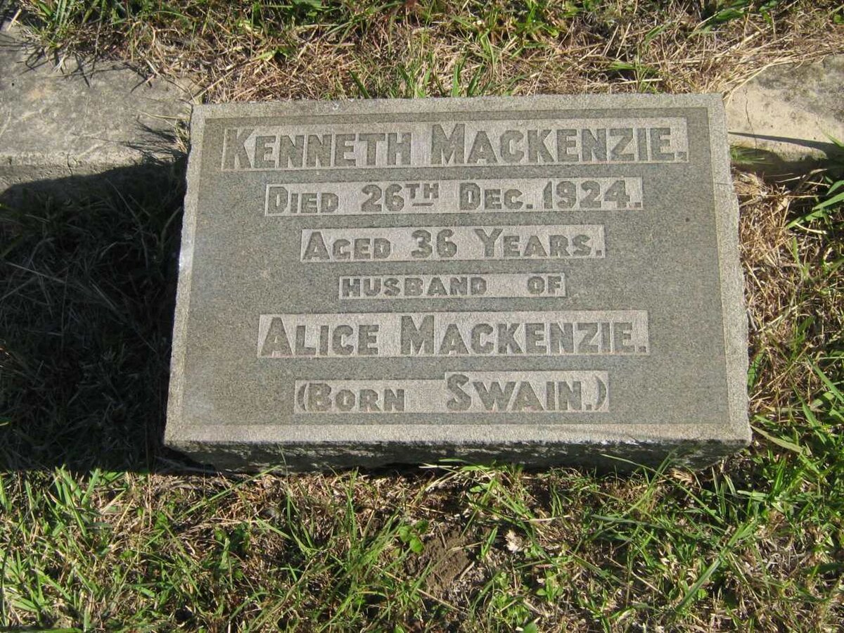 MACKENZIE Kenneth -1924