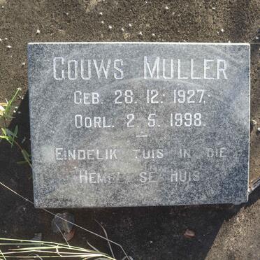MULLER Gouws 1927-1998