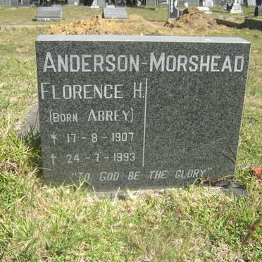 MORSHEAD Florence H., Anderson nee ABREY 1907-1993