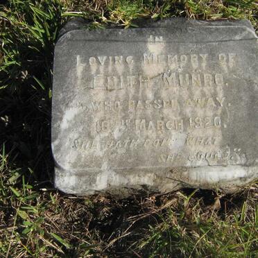 MUNRO Edith -1920