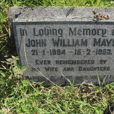 MAYS John William 1894-1953
