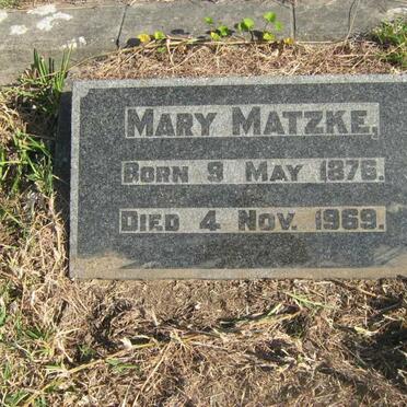 MATZKE Mary 1876-1969