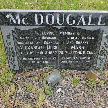 MCDOUGAL Alexander 1912-1982 &amp; Mara 1922-2005