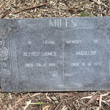 MILES Alfred James -1961 & Madeline -1975