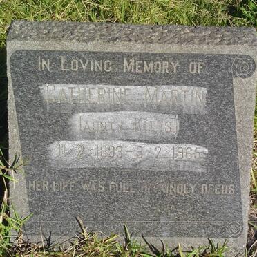 MARTIN Catherine 1893-1965