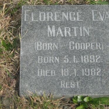 MARTIN Florence Eva born COOPER 1892-1982
