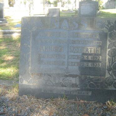 NASS Robert F. 1892-1939 &amp; Anna C. 1889-1971