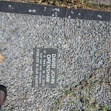 OPENSHAW David John 1943-2015