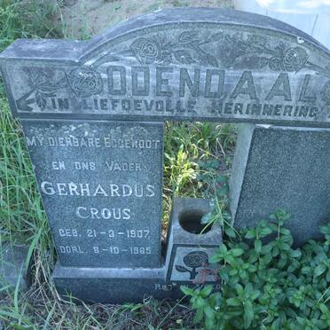 ODENDAAL Gerhardus Crous 1907-1965