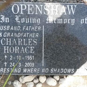 OPENSHAW Charles Horace 1951-2009
