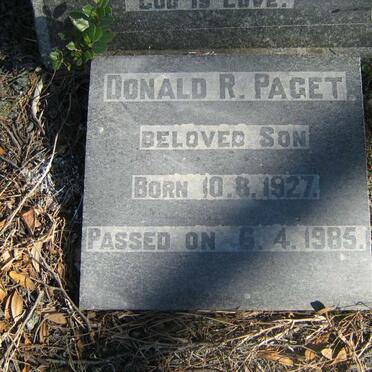 PAGET Donald R. 1927-1985