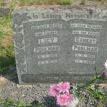 POHLMAN Ernest 1885-1955 &amp; Lucy 1895-1973