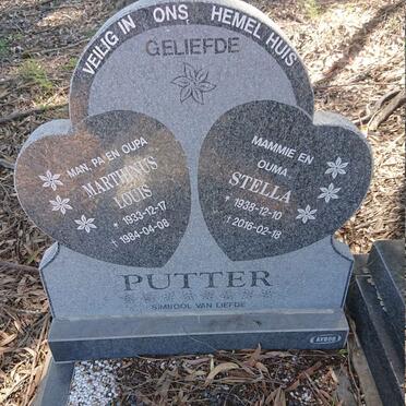 PUTTER Marthinus Louis 1933-1984 &amp; Stella 1938-2016