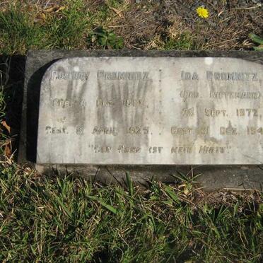 PROMNITZ Gustav 1868-1929 &amp; Ida KIETZMANN 1872-1945