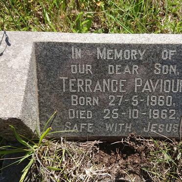 PAVIOUR Terrance 1960-1962
