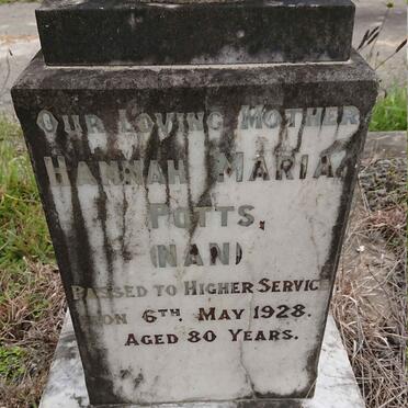 POTTS Hannah Maria -1928