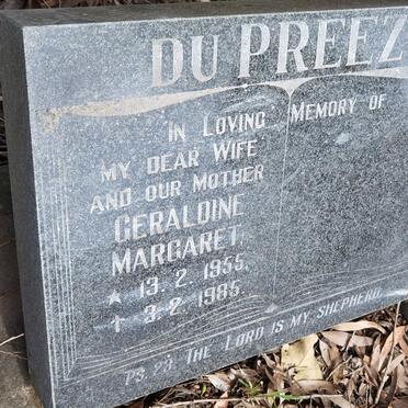 PREEZ Geraldine Margaret, du 1955-1985