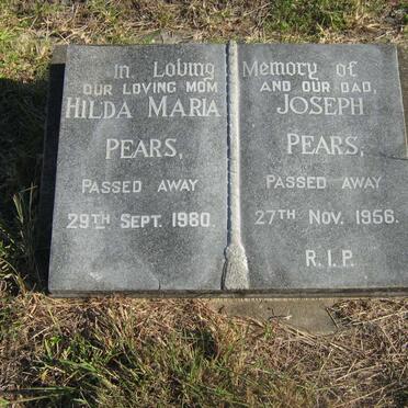 PEARS Joseph -1956 &amp; Hilda Maria -1980