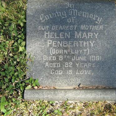 PENBERTHY Helen Mary nee LUYT -1961
