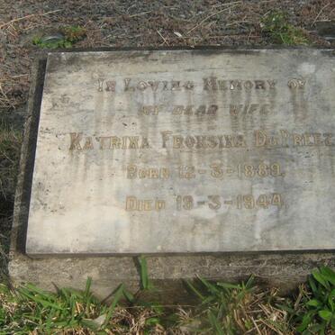 PREEZ Katrina Fronsina du 1889-1944