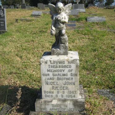 RIEGER Nigel John 1947-1954