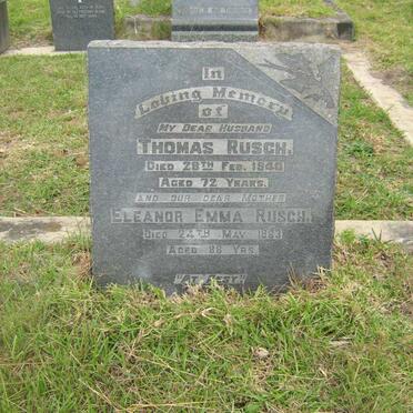 RUSCH Thomas -1940 &amp; Eleanor Emma -1963