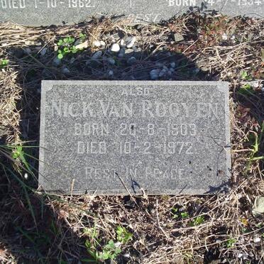 ROOYEN Nick, van 1903-1972