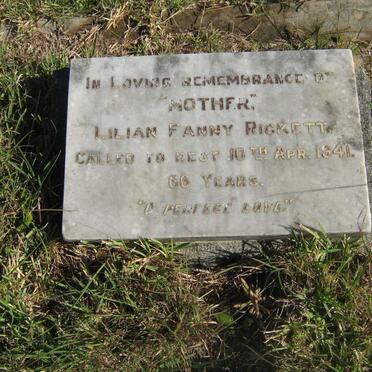 RICKETT Lilian Fanny -1941