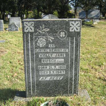 RUSCH Violet Jane nee EVANS 1901-1947