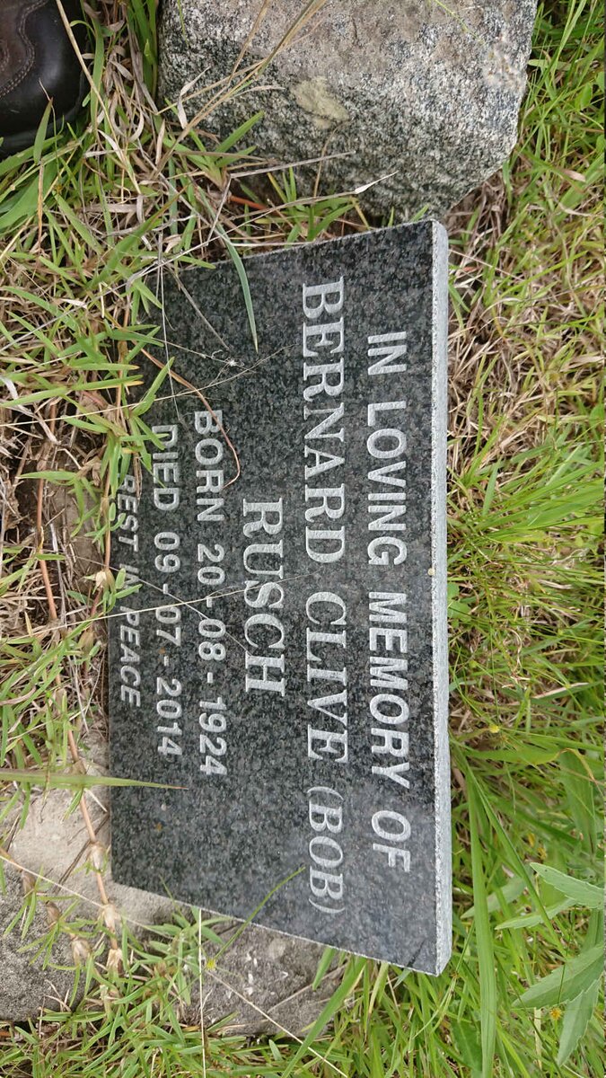 RUSCH Bernard Clive 1924-2014