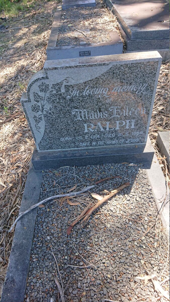 RALPH Mavis Eileen 1914-1984