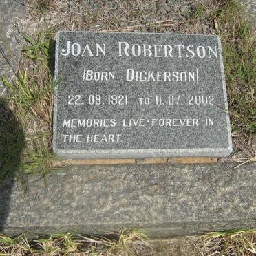 ROBERTSON Joan nee DICKERSON 1921-2002