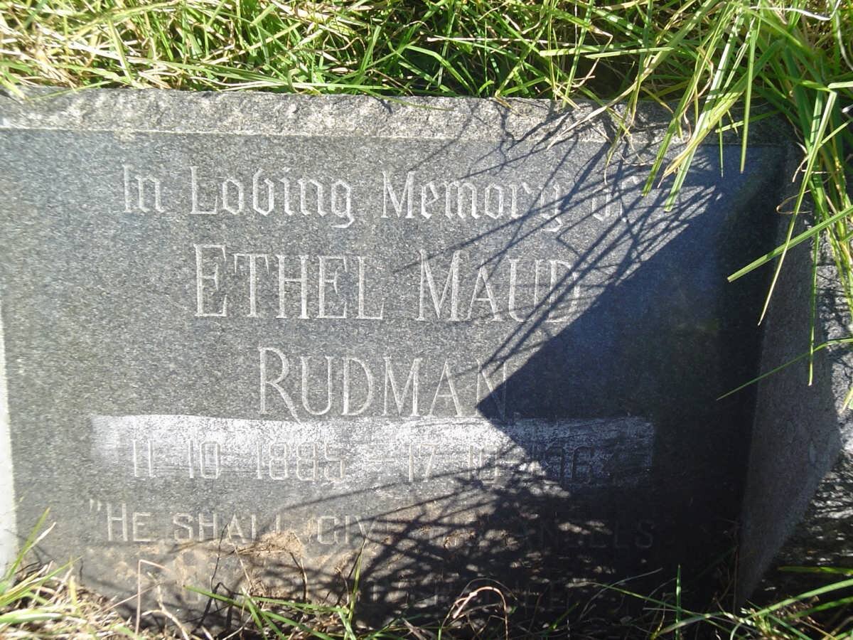 RUDMAN Ethel Maud 1885-1964