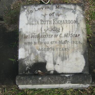 RICHARDSON Julia Ruth Judy -1928