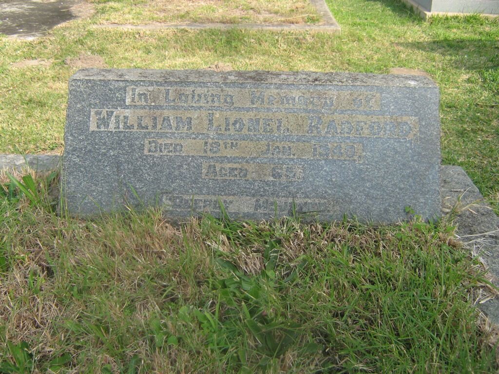 RADFORD William Lionel -1940