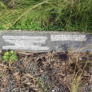 SAUNDERS Thomas 1889-1962 &amp; Florence 1891-1969