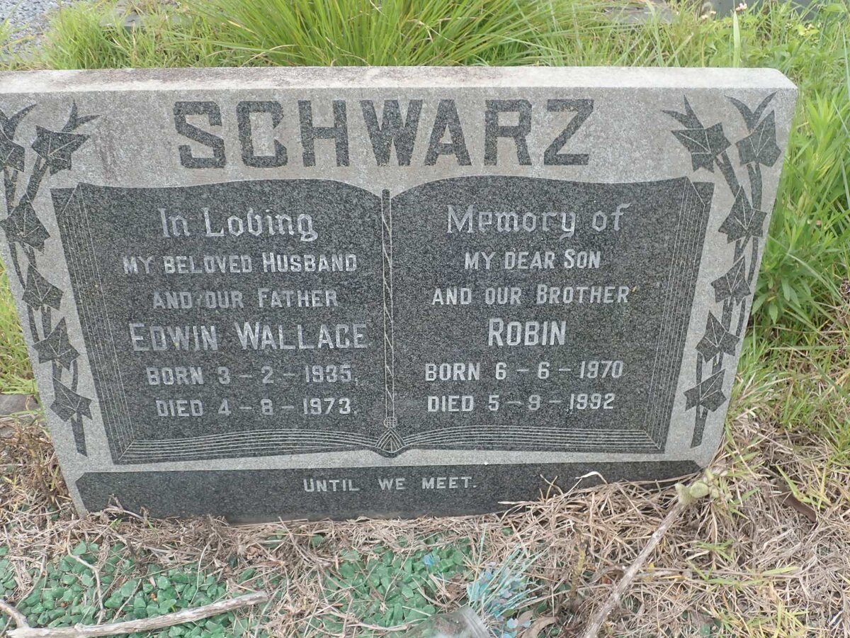 SCHWARZ Edwin Wallace 1935-1973 :: SCHWARZ  Robin 1970-1992