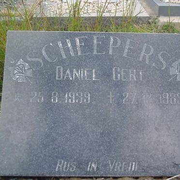 SCHEEPERS Daniel Gert 1939-1983