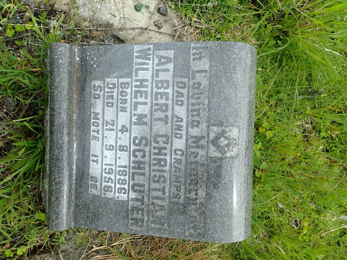 SCHLUTER Albert Christian Wilhelm 1886-1958