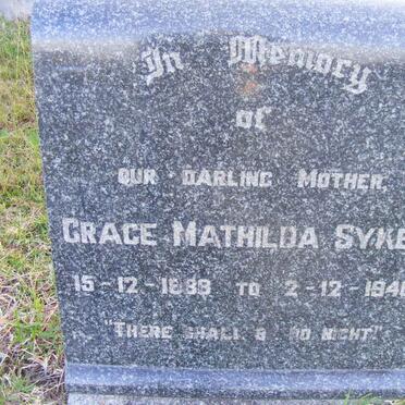SYKES Grace Mathilda 1888-1948