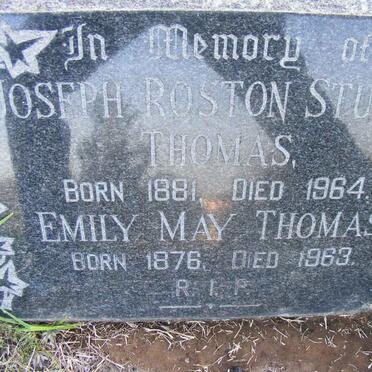 THOMAS Joseph Roston Stuart 1881-1961 &amp; Emily May 1876-1963