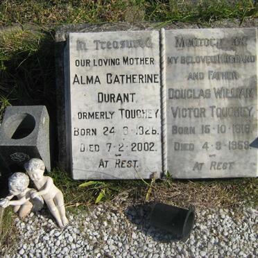 TOUGHEY Douglas William Victor 1918-1959 :: DURANT Alma Catherine formerly TOUGHEY 1926-2002